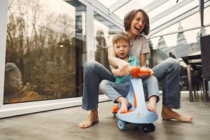 Laughing Moms are happy